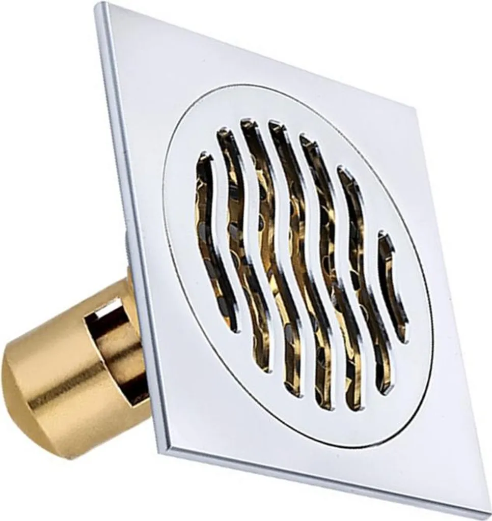 Siphon de sol magnétique anti-odeur avec joint hydraulique en chrome