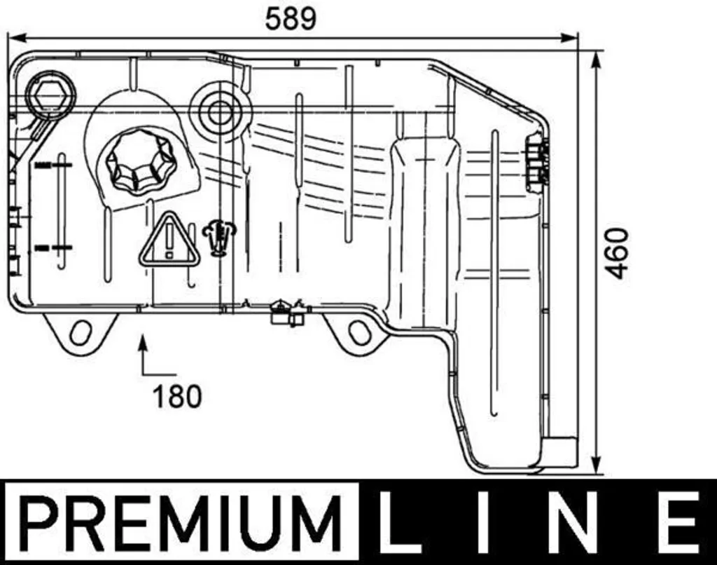 Réservoir de compensation MAHLE CRT 55 000P pour IVECO STRALIS I
