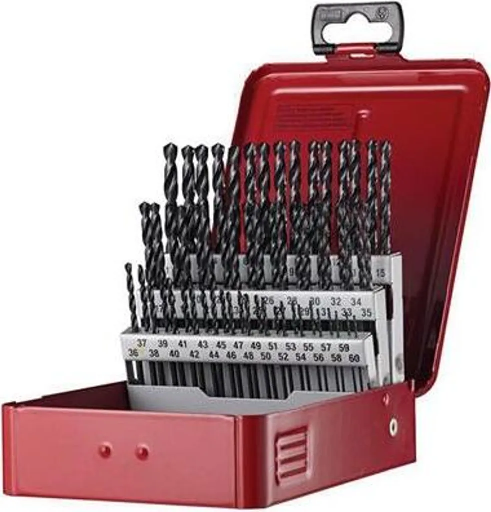 Coffret de forets hélicoïdaux DORMER A190 DIN 338 Type N HSS 60 pièces