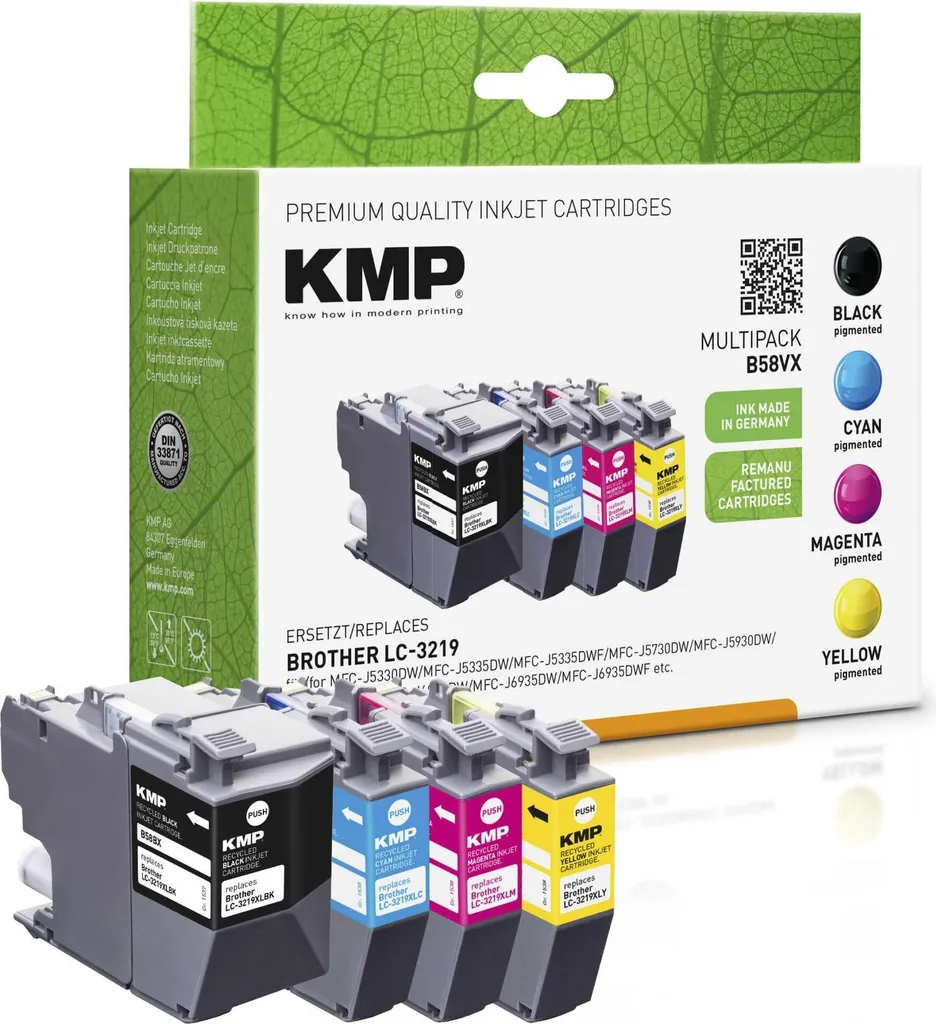 Recensione Cartucce KMP B58VX per Brother LC-3219VALDR | Chip v2.0