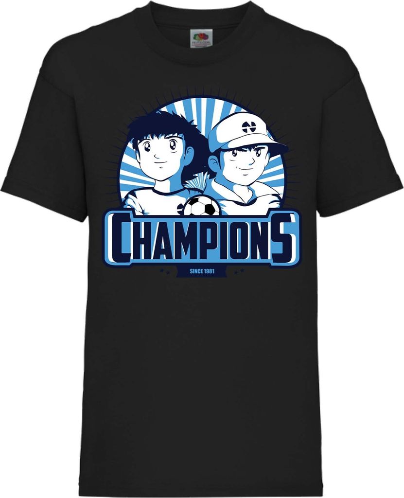 Kinder T-Shirt Captain Tsubasa 01 Captain Tsubasa, 7-8 Jahr - 128 / Schwarz