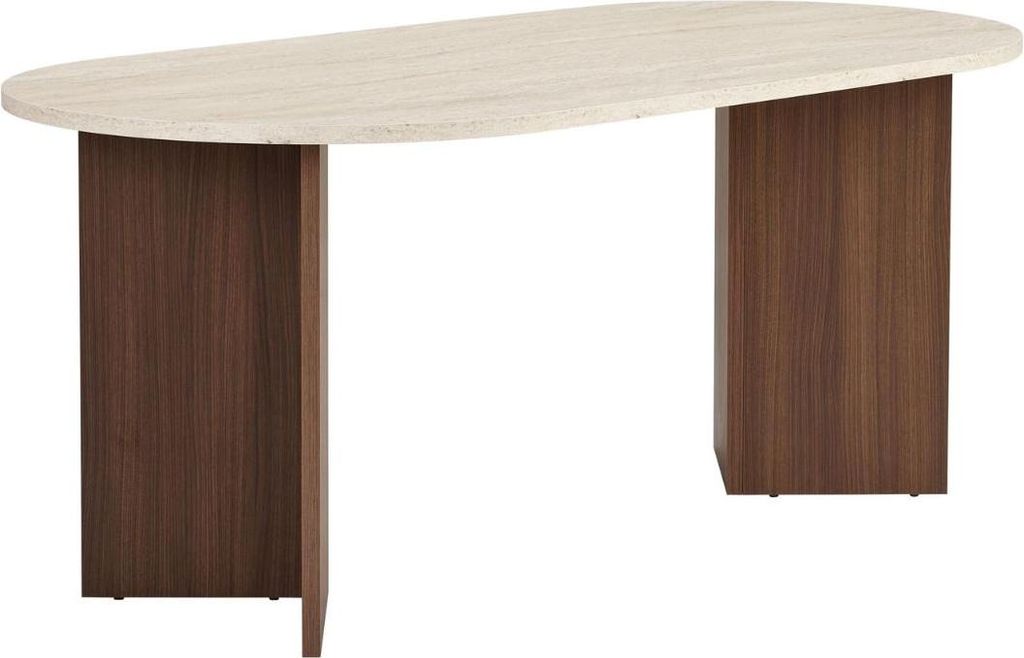 Calicosy - Tavolo da pranzo con bordi arrotondati L180 cm - Immagine del prodotto 
