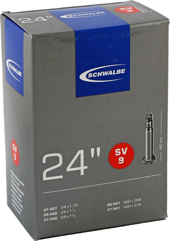 Schwalbe SV 9 24 Zoll Schlauch Sclaverand Ventil Produktbild 