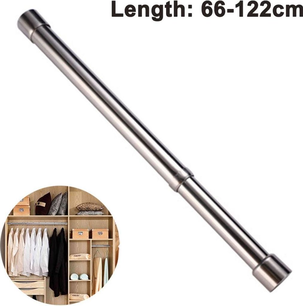 Ausziehbares Schrankrohr | Teleskopstange | stabile Nischenstange | Kleiderstange