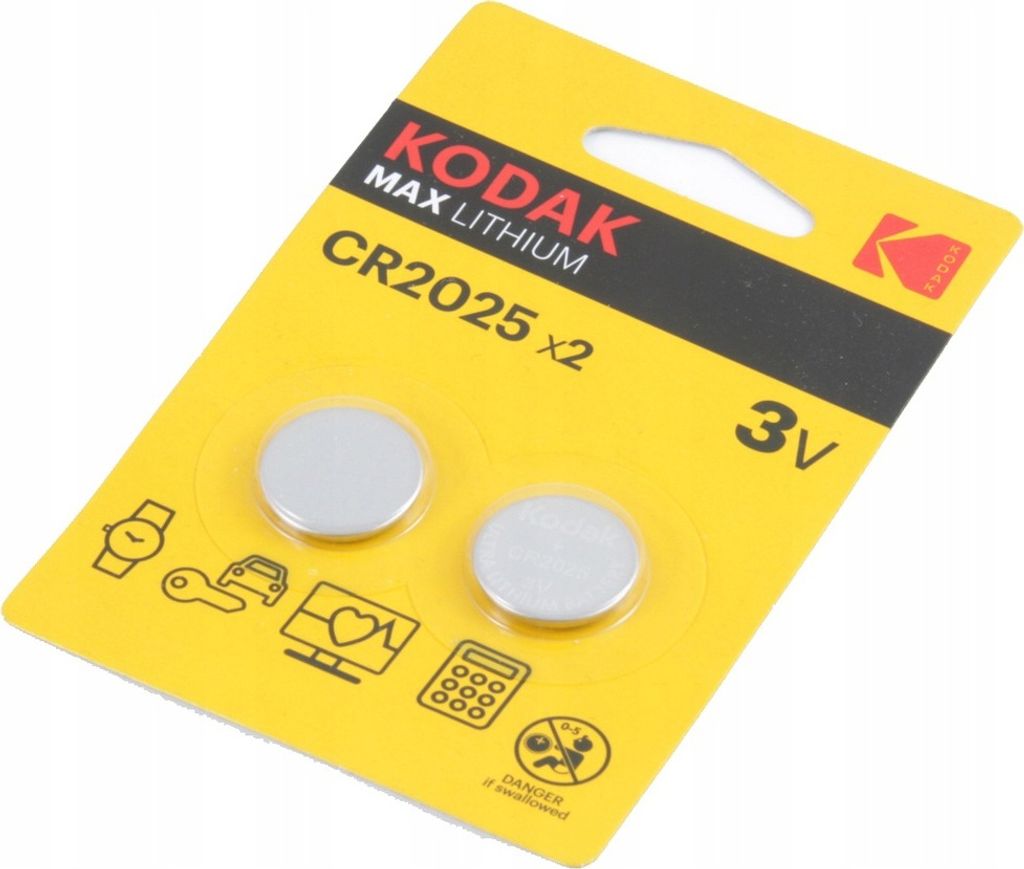 Blister di batterie kodak al litio a bottone ultra cr 2025 Immagine del prodotto 