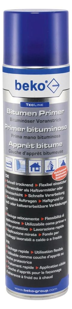 beko Bitumen Primer Spray 600 ml Dose | Bituminöser Produktbild 