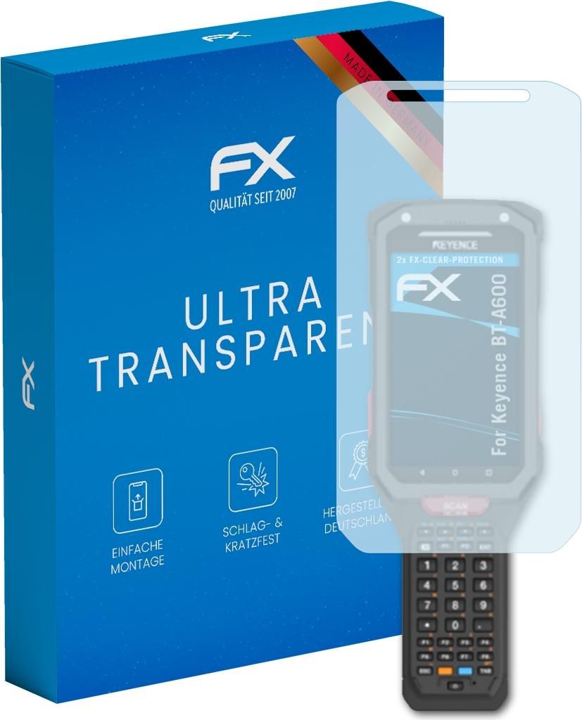 atFoliX FX-Clear 2x Schutzfolie kompatibel mit Keyence BT-A600 Displayschutzfolie
