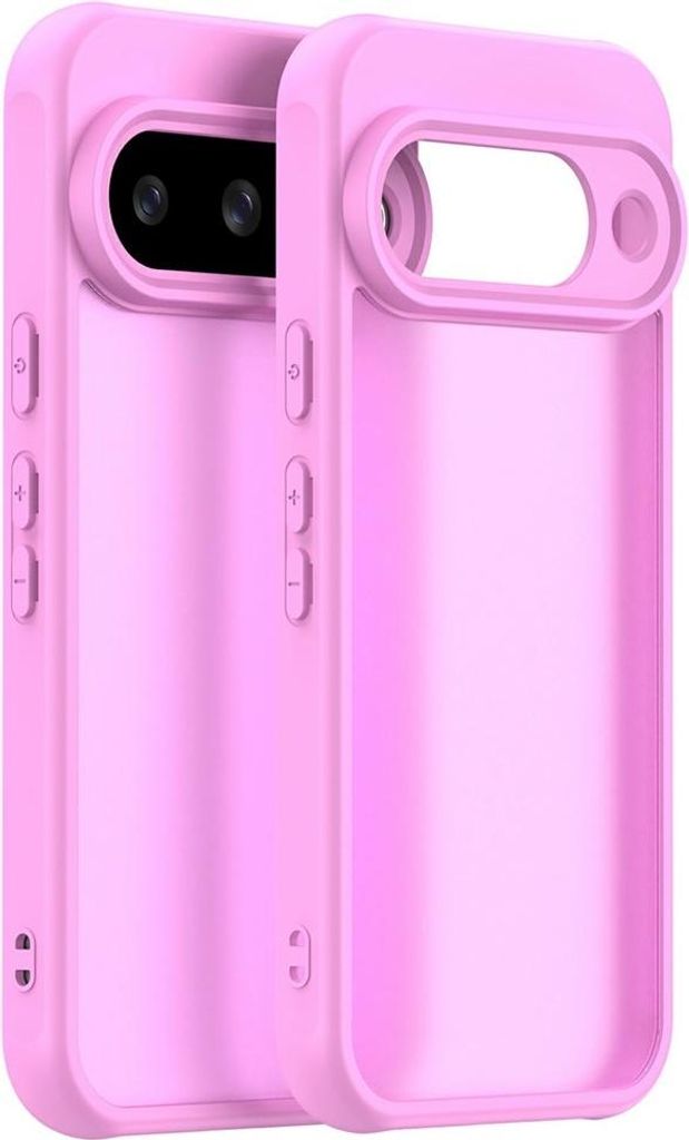 Hülle für Google Pixel 10 - Phonesta AirFrost Semi-Transparent Back Cover - Kaugummi-Rosa matt