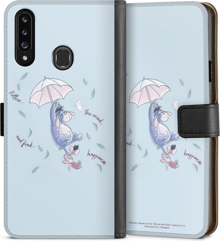 DeinDesign Klapphülle für Samsung Galaxy A20s Handytasche Lederhülle Tasche Disney Offizielles Lizenzprodukt Winnie Puuh I-Aah