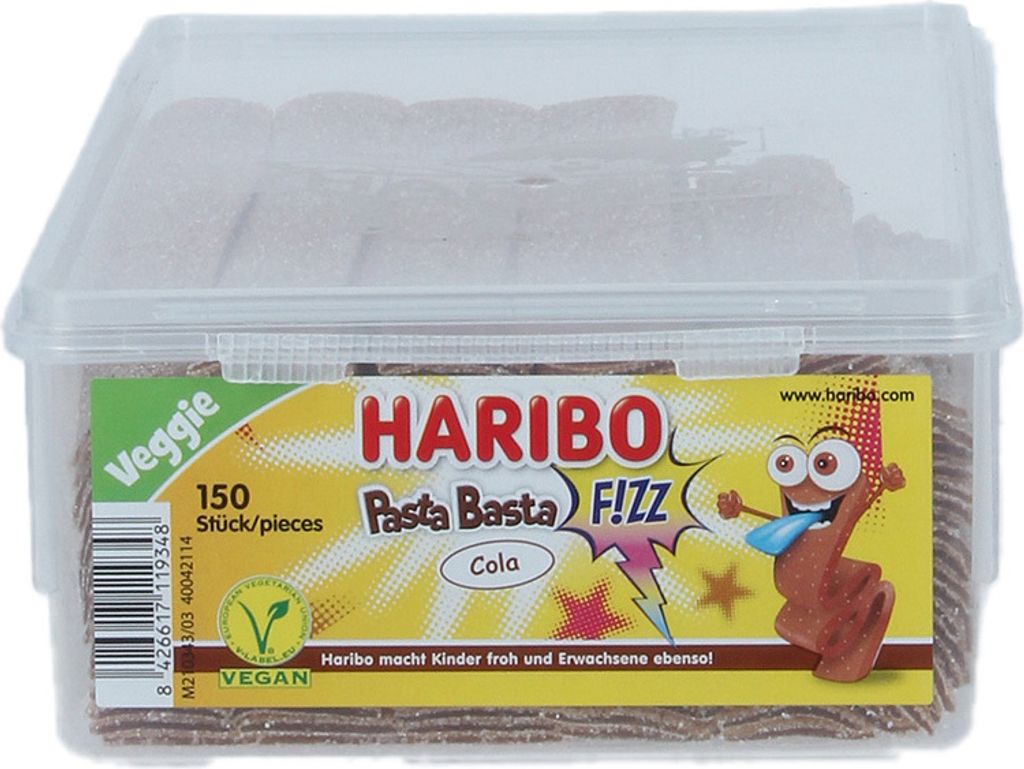 Haribo Pasta Basta Cola Sour Veggie mit saurem Geschmack Produktbild 