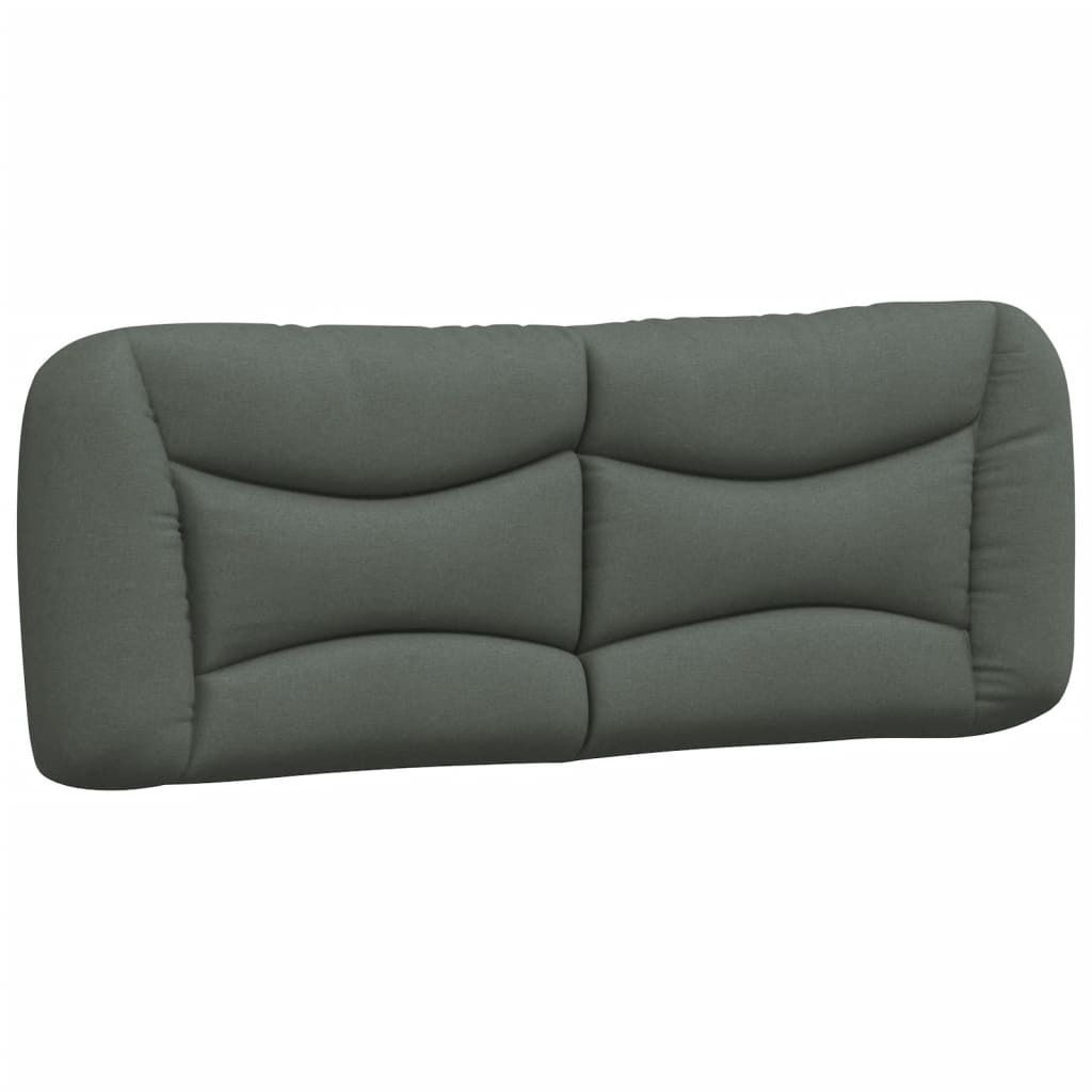 vidaXL Kopfteil-Kissen "Hvar" Dunkelgrau 140 cm Stoff