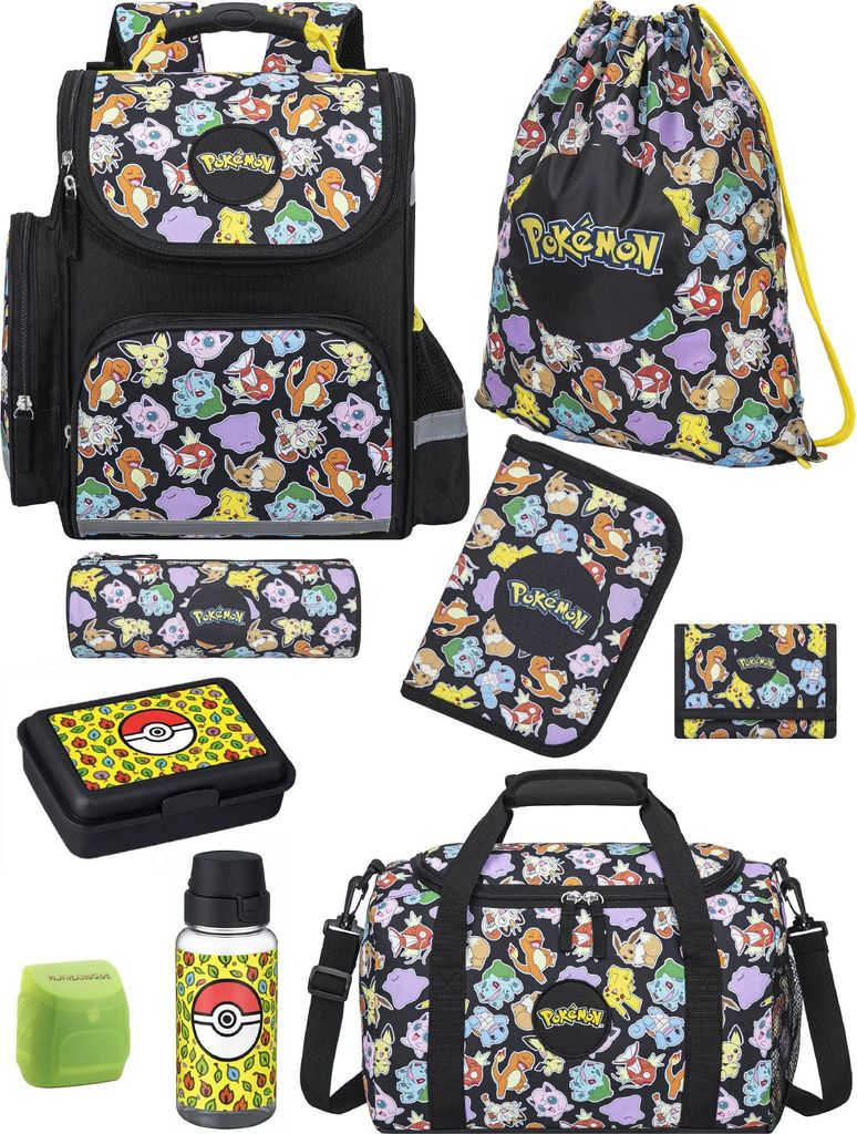 POKEMON Ranzen-Set 9-teilig Pikatchu & Friends Produktbild 