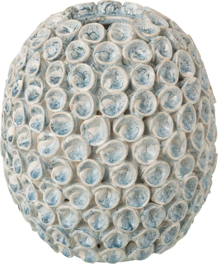 Vase J-Line Milan en argile bleu clair petit format décoratif