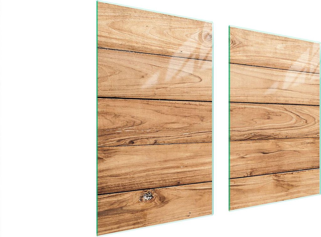 Glasschutzplatte Für Küche 65X52 Holz