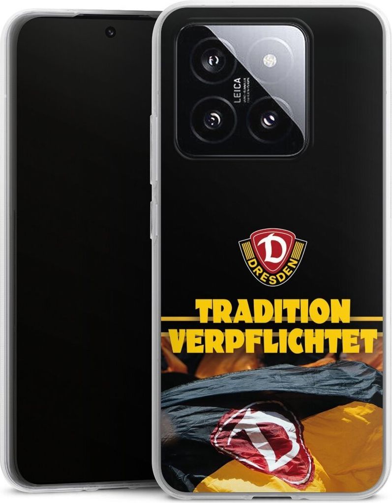 DeinDesign Handyhülle für Xiaomi 14 Silikon Hülle Case Smartphone Schutzhülle Fanartikel SG Dynamo Dresden SGD