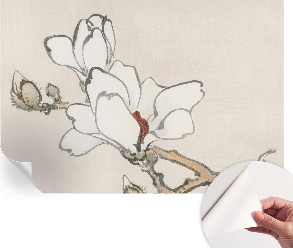 Selbstklebende Wandtapete - Dekorative Tapete für Wohnzimmer - Klebefolie für Wandbilder - Tapetenfolie für Wanddekoration - 152x104 cm - Zarte ...