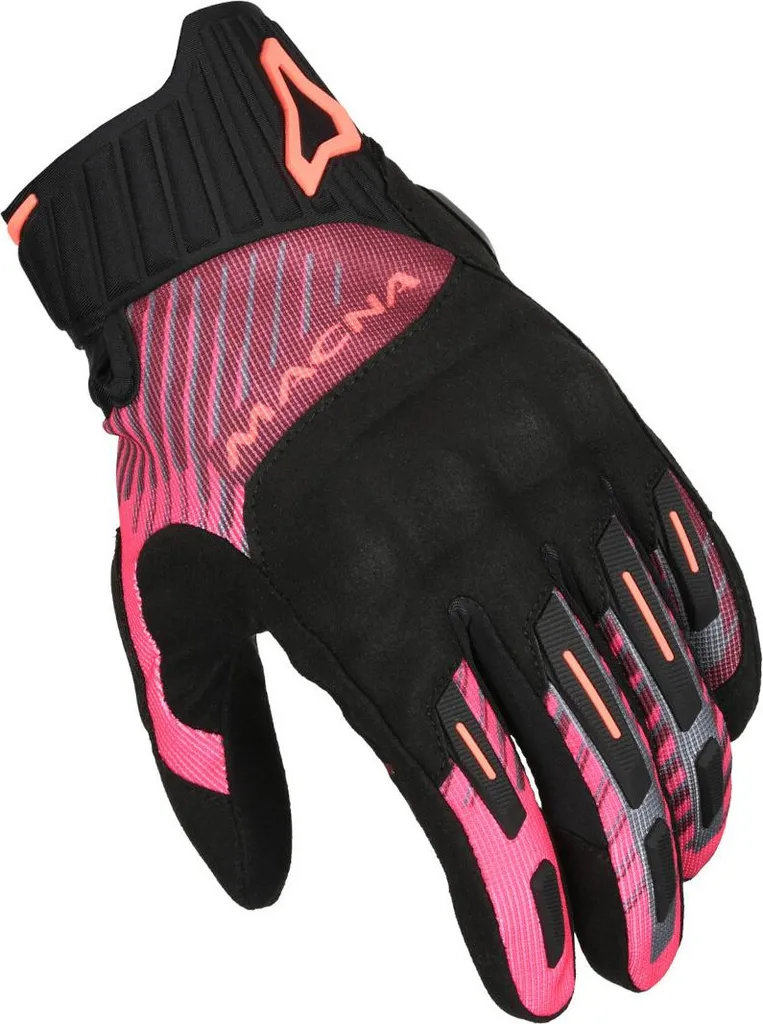 Gants moto femme Macna Octar 2.0 anti-transpiration noir rose XS