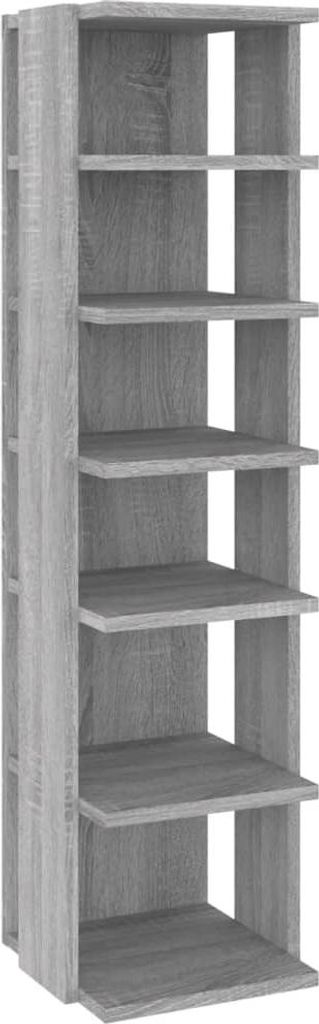 vidaXL Regál na topánky Grey Sonoma 27,5x27x102 cm odvodený Obrázok produktu 
