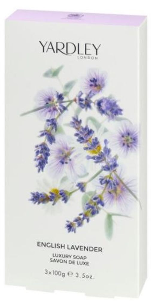 Yardley London Lavender Zeep (3 x 10 gr) Productafbeelding 