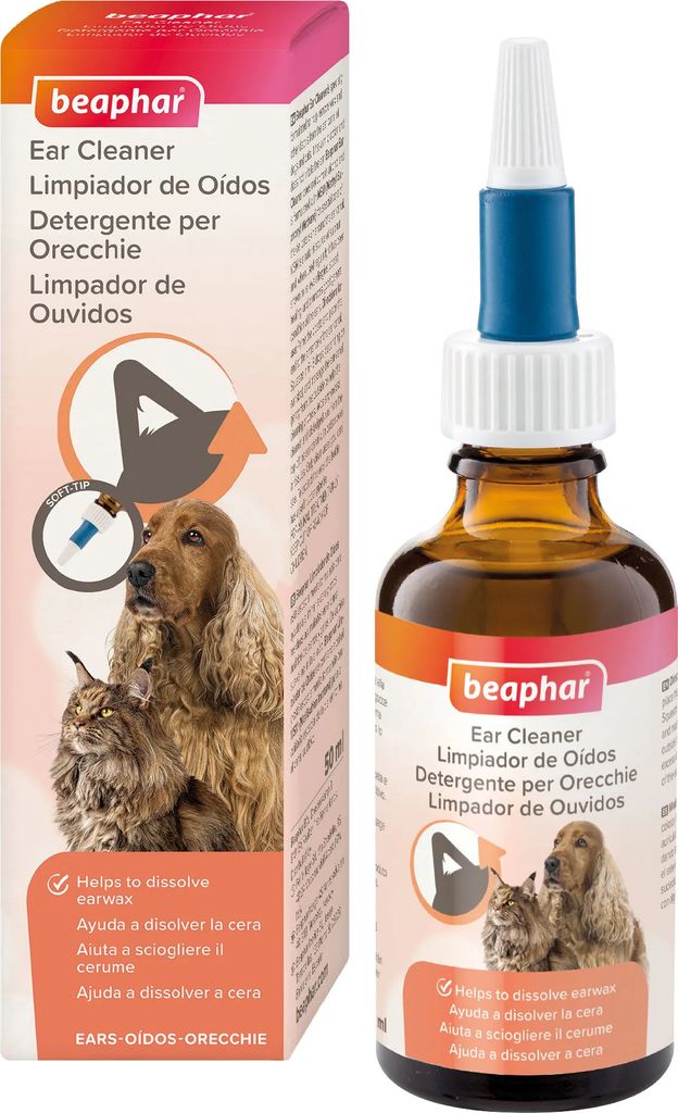 Beaphar Čistič Uší Pro Psy A Kočky 50Ml Obrázek produktu 