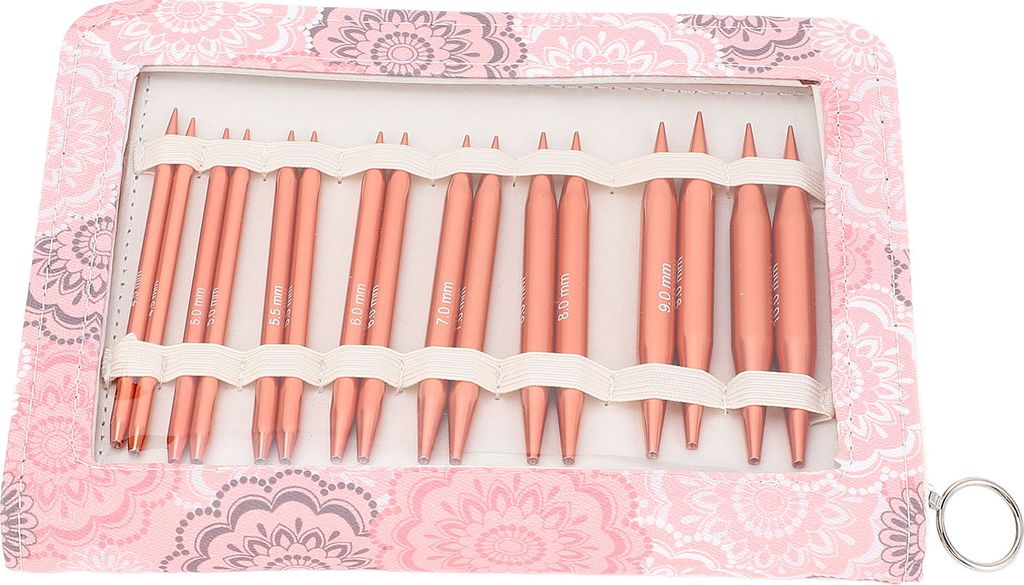 Kreisförmige Stricknadeln setzte austauschbare Kunsthandwerk Aluminiumoxid Häkeln mit Fall für Strickbegeisterte