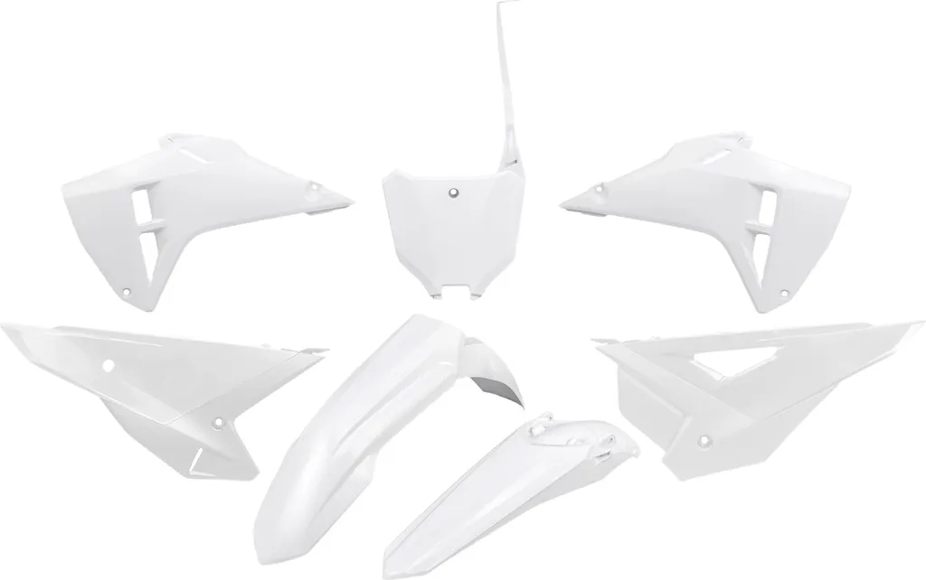 Ensemble de carénages plastiques moto blanc pour Honda CRF R X RX 450