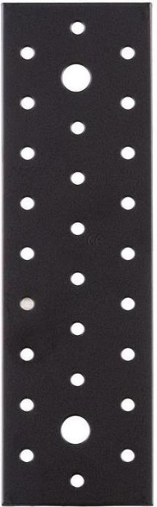 Lochplatte H200xB60xS2mm STA roh,verzinkt,schwarz ku.-besch.