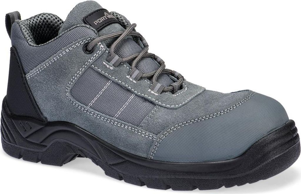 Flachschuhe Composite Textil Wildleder S1 Sr Fo – Größe 40 – Metallgrau – Portwest