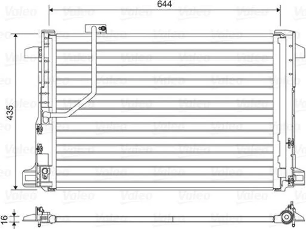 Condensateur Clim Valeo 814044 Haute Performance Mercedes OE 2045000254
