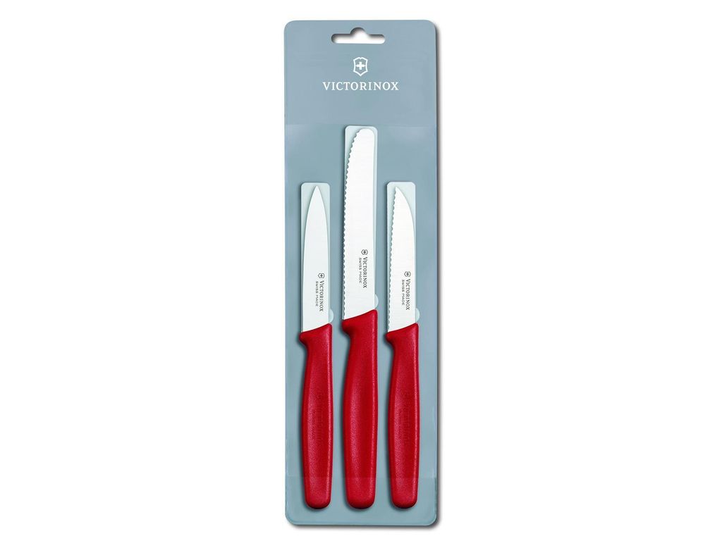 Victorinox Gemüsemesser-Set 3tlg., rot Produktbild 