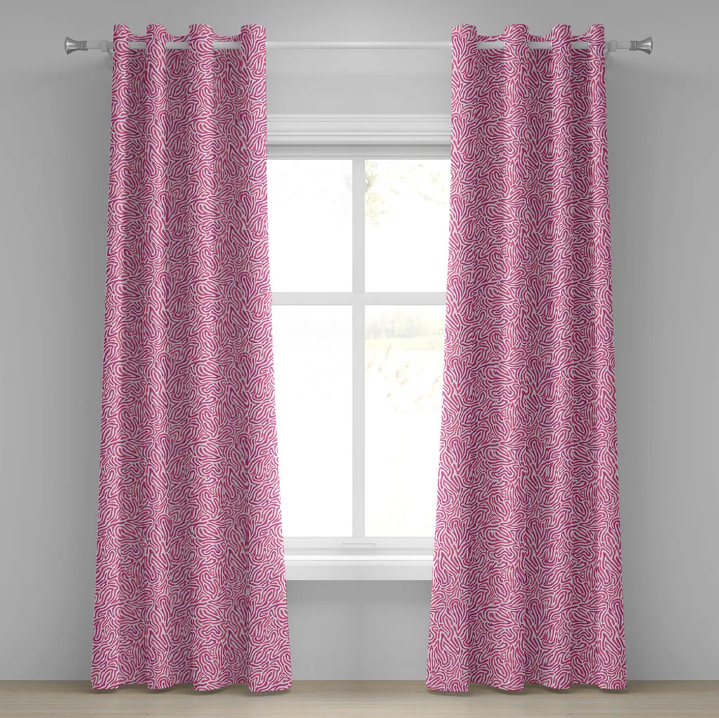 Rideau Anti-Regard Zèbre Rose et Blanc - Solution Déco Originale 280cm