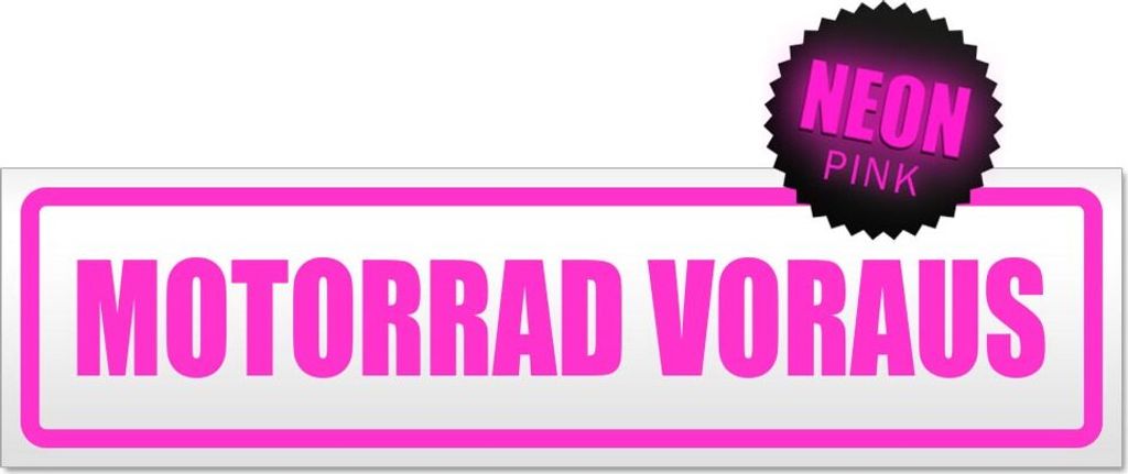 Motorrad voraus 1 Magnetschild Schild magnetisch
