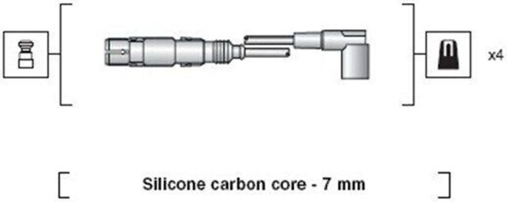 MAGNETI MARELLI 941318111163 Zündkabelsatz Zündleitungssatz für VW Golf IV Schrägheck (1J1) GOLF VI (5K1) Golf V Schrägheck (1K1) TOURAN (1T1,...