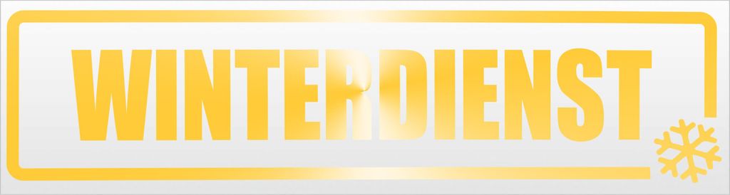 Kiwistar Winterdienst Schneeflocke Magnetschild Schild magnetisch - 45cm Gelb - reflektierend - Magnetfolie für Auto PKW Kfz