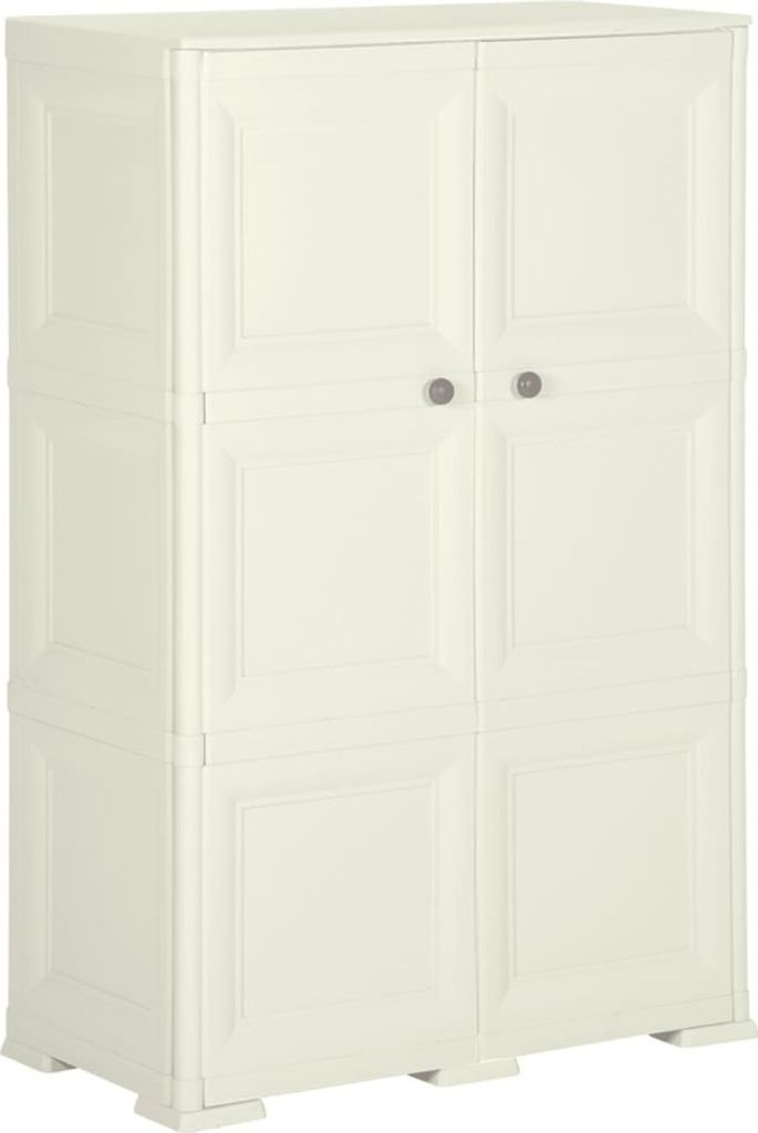 Kunststoffschrank 79x43x125 cm Holzdesign Cremefarbend , Aktenschränke Design 2024