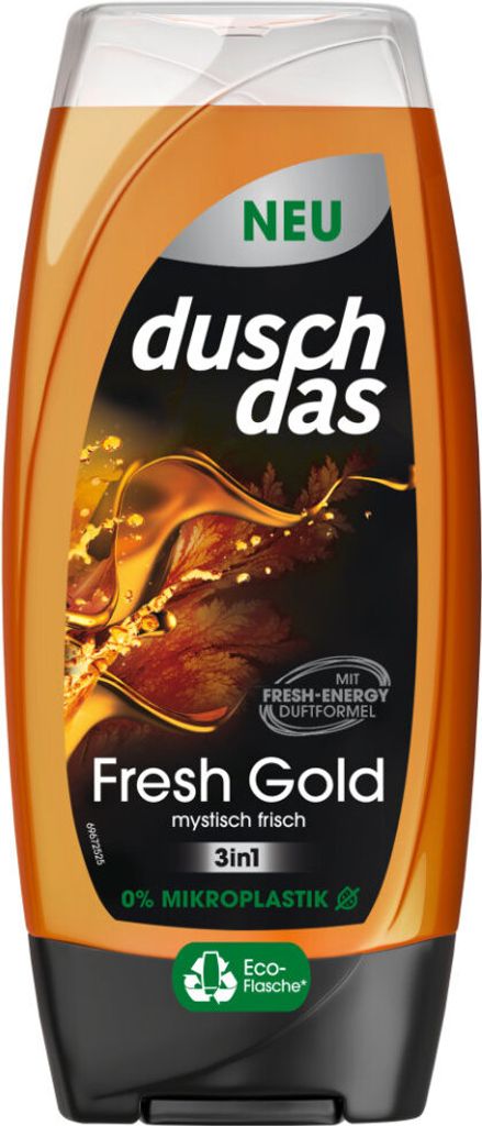 Duschdas fresh Gold 3 in 1 Duschgel und Shampoo mystisch Produktbild 