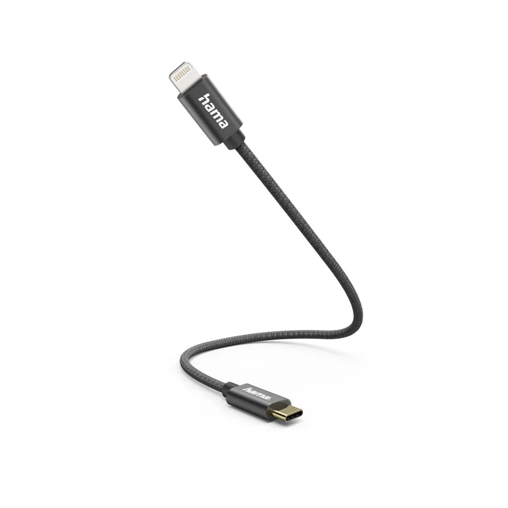 Hama Cavo Lightning Professionale 20cm USB-C Nero - Office Pro