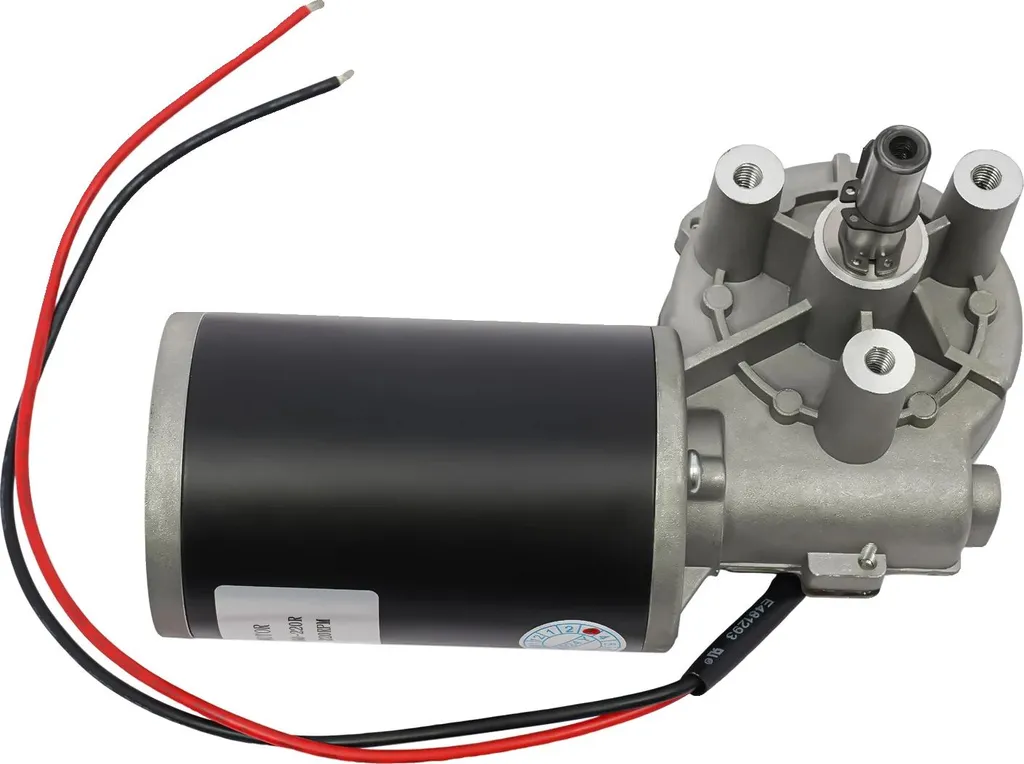 Moteur à engrenages électrique 12V 220 tr/min noir haute performance