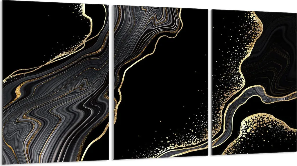 Lastre Copriforno 3 Pezzi 30x52 in Vetro Temperato Marmo Golden