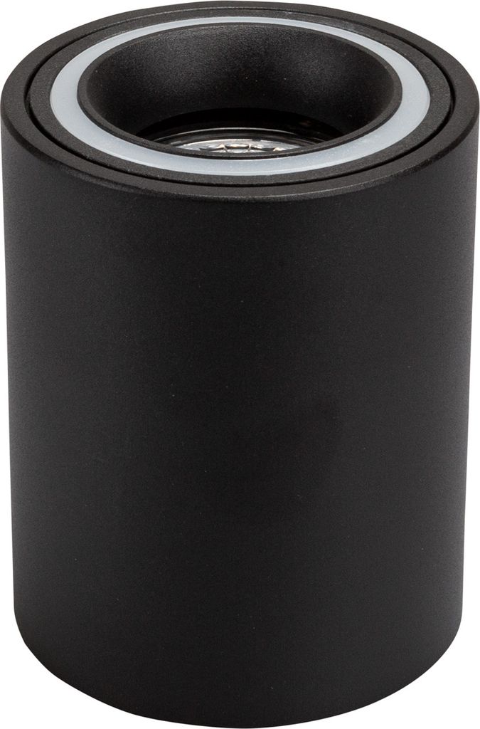 LED Aufbaustrahler Genius 6041 rund schwarz – GU10, 230V, Metall