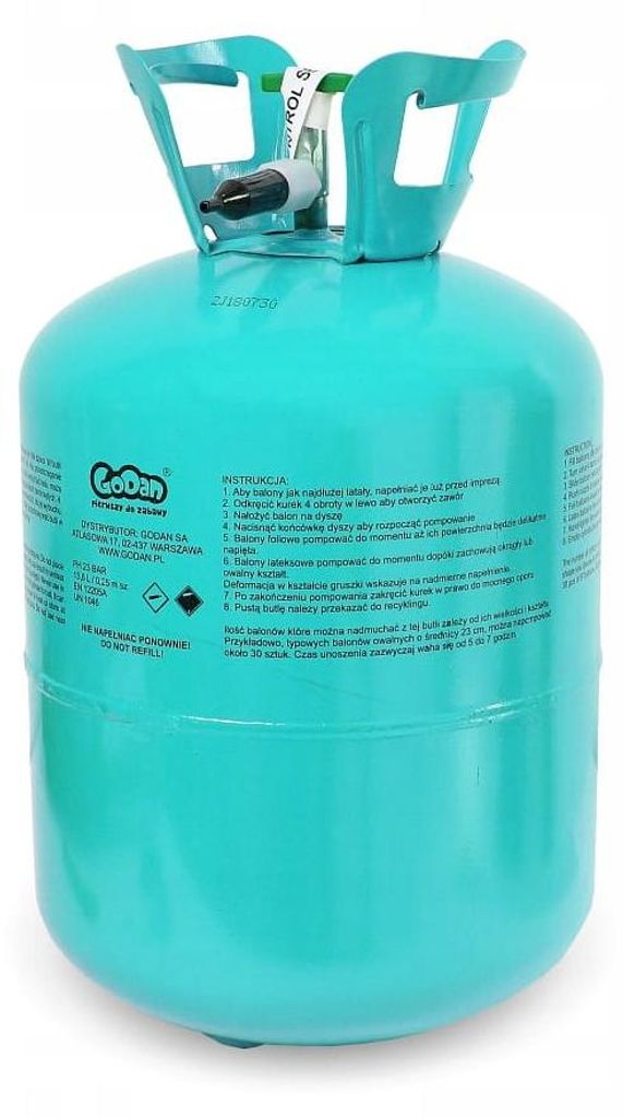 Butla z helem na 50 balonów GoDan Zdjęcie produktu 