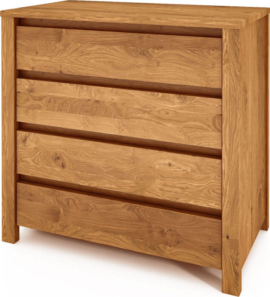 Kommode VINCI aus Massivholz, Wildeiche Naturgeölt