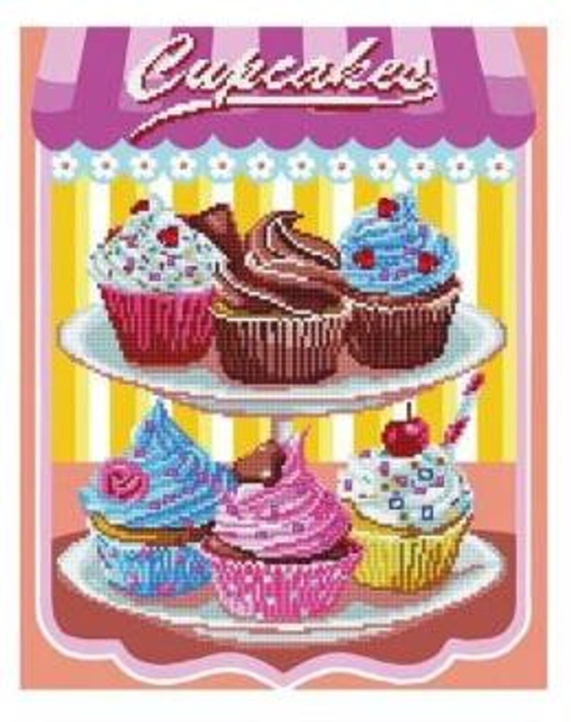 Diamond Dotz Cup Cakes 40,6 x 50,8cm