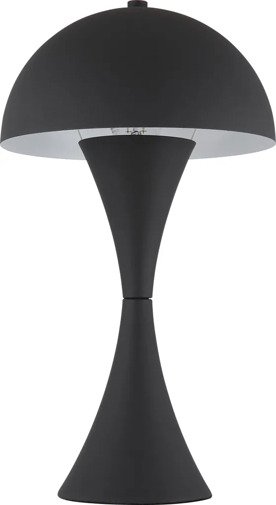 Lampe de chevet en métal noir hauteur 36cm luminaire moderne pour chambre