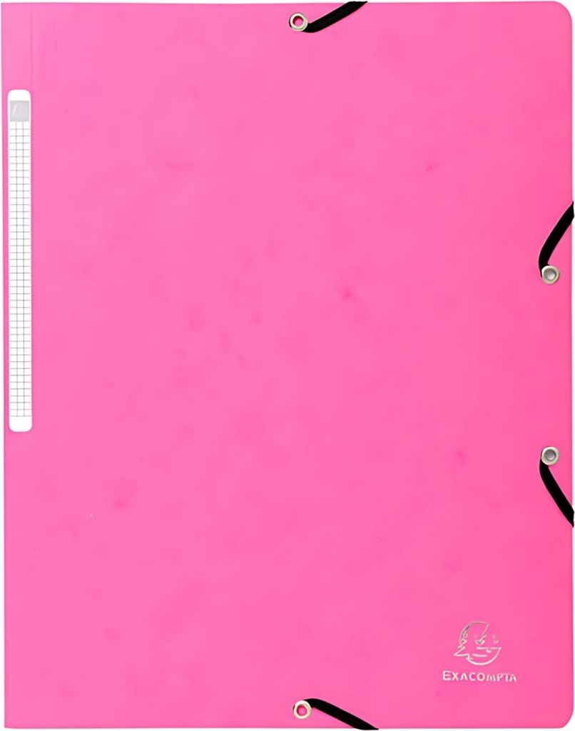 EXACOMPTA Eckspannermappe DIN A4 Karton fuchsia