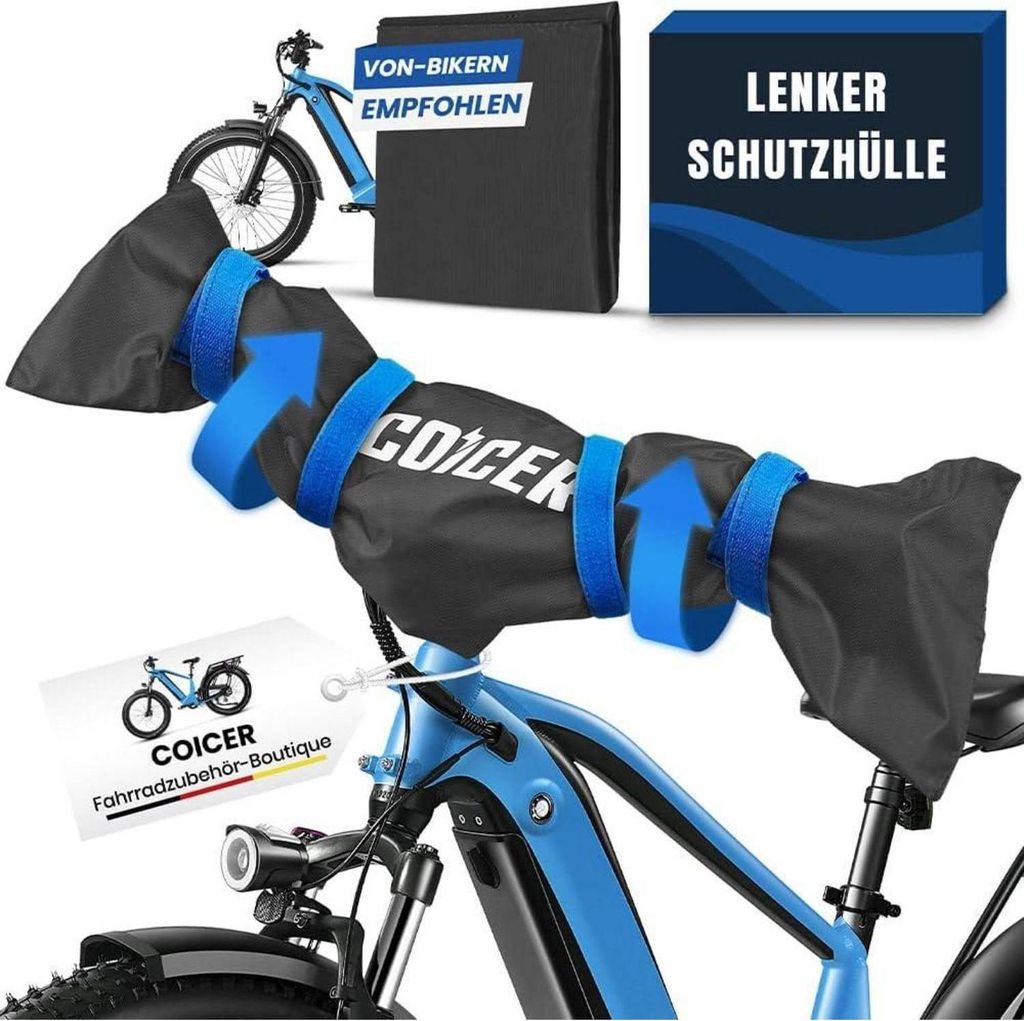 Coicer Lenkerschutzhülle 2er-Pack wasserfest staubdicht Produktbild 