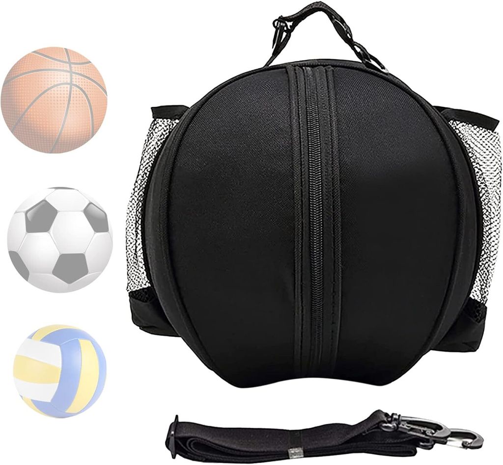 Basketball Tasche, Wasserdichte Umhängetasche, Runde Tasche für Ball,Tragbar, Groß, Trainingstasche, Outdoor Sport Zubehör, Männer und Frauen...