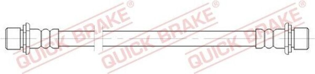 QUICK BRAKE 25.082 Bremsschlauch für TOYOTA AURIS (NRE15, ZZE15, ADE15, ZRE15, NDE15) Verso (R2)