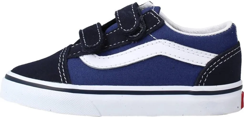 Vans Old Skool V Bleu Enfant : Finis les Lacets avec ces Baskets à Scratch - 2
