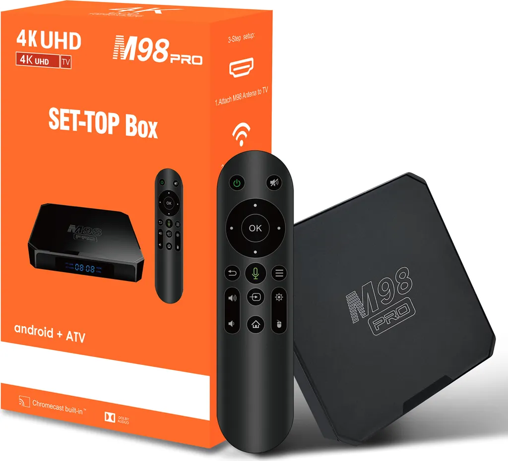 M98PRO TV Box : la solution pour un streaming 4K fluide et commande vocale